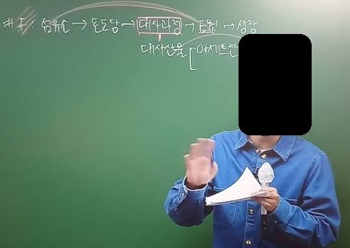 칠판 앞 강의 장면 2