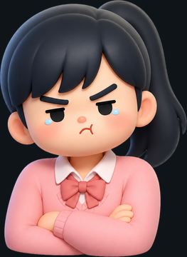 억울 표정 학생